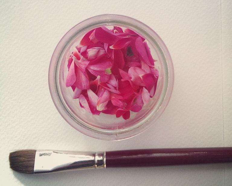 Painting with Petals, Eleanor Darley Painting with Petals, Eleanor Darley